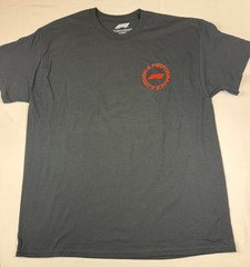 HYBRID APPARAL DARK GRAY AND RED SHORT SLEEVE TEE F1 FORMULA 1