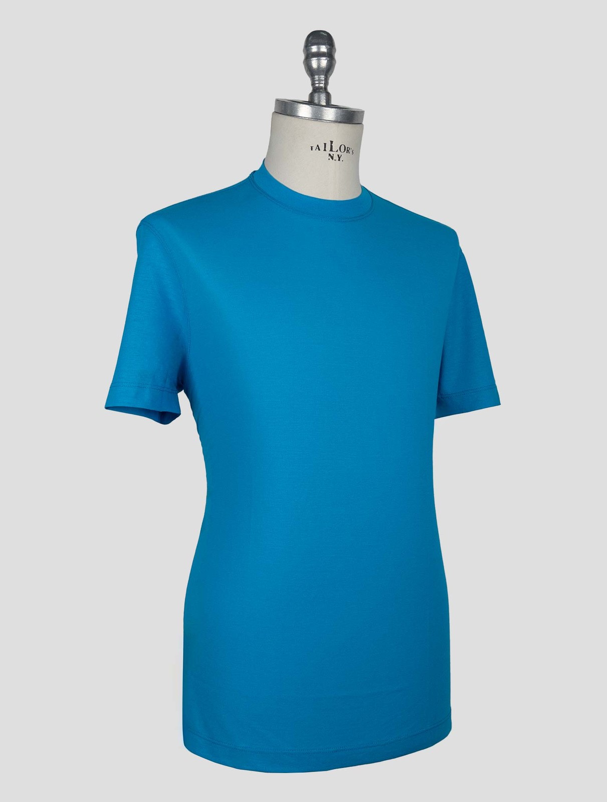 NEW KIRED LIGHT BLUE COTTON T-SHIRT US 46 - EU 56 KRME1 gallery