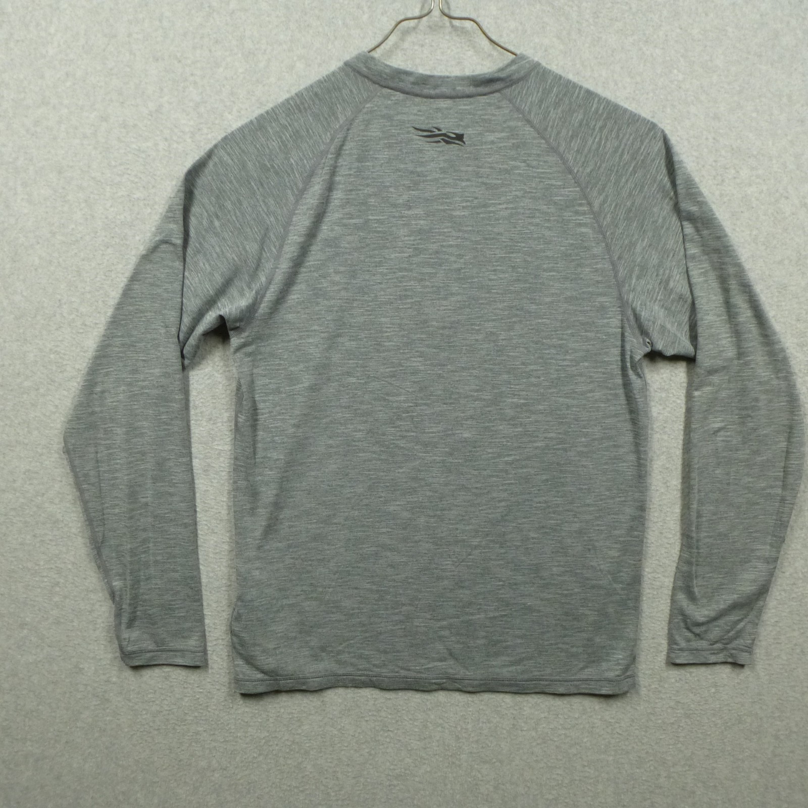 Sitka Henley Shirt Men Small Gray Heather Insect Shield Hanger UPF 30 Base Layer gallery