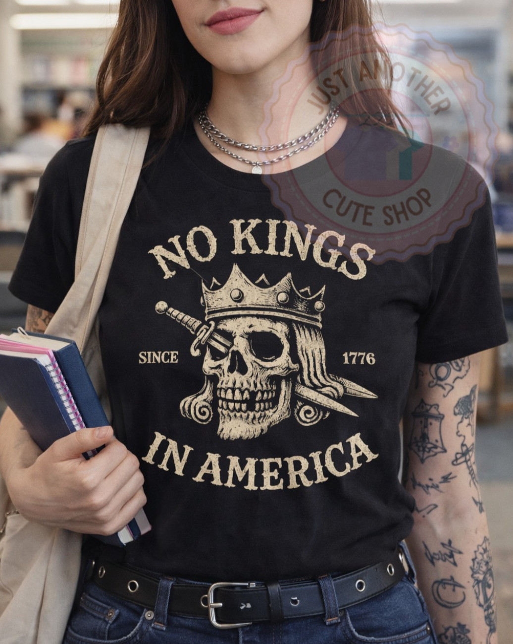 No Kings In America T-Shirt ✩ USA Protest Shirt Anti-Authoritarian ✩ Anti-Trump! gallery