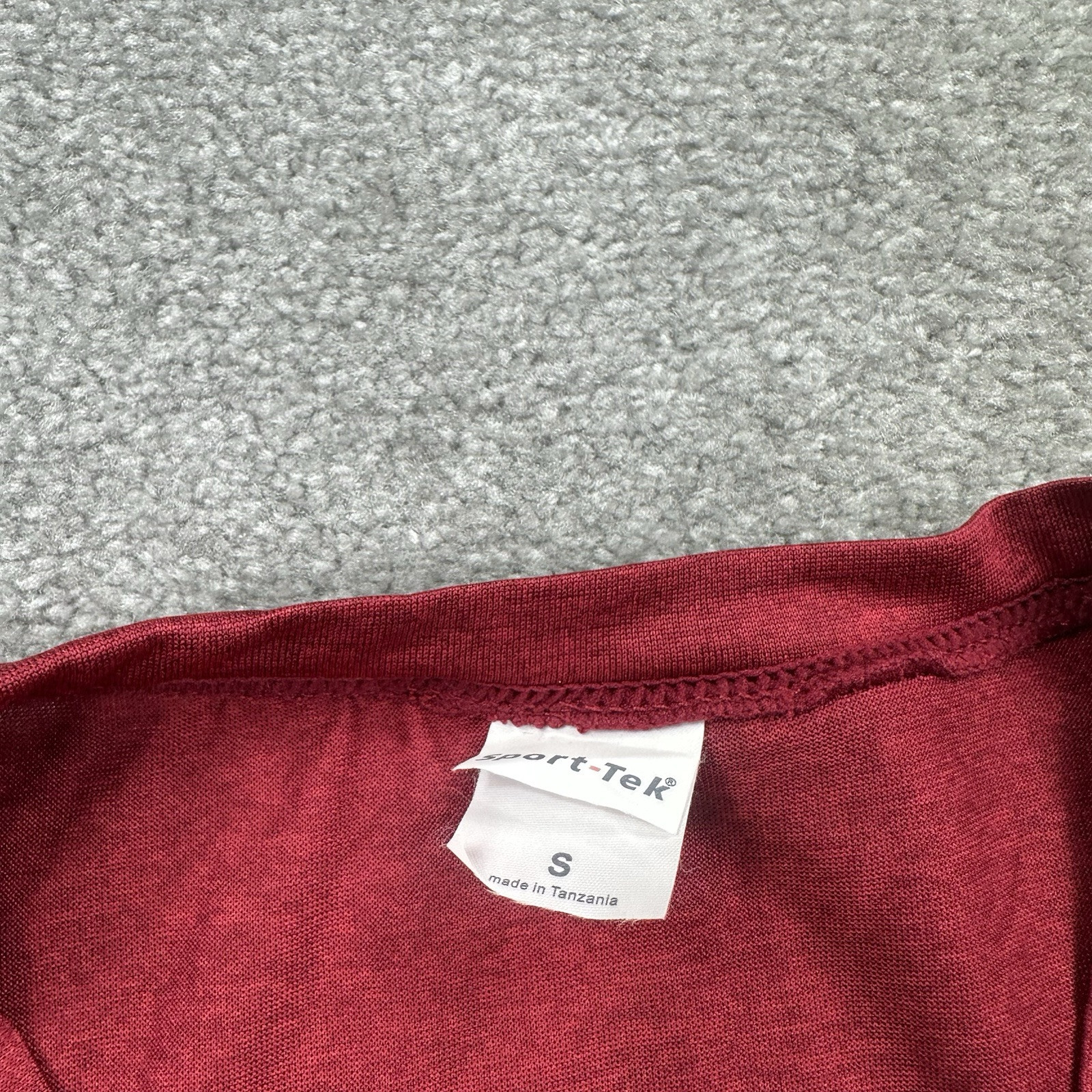 Sport-Tek Adult T Shirt Size Small Dark Red Short Sleeves Activewear gallery