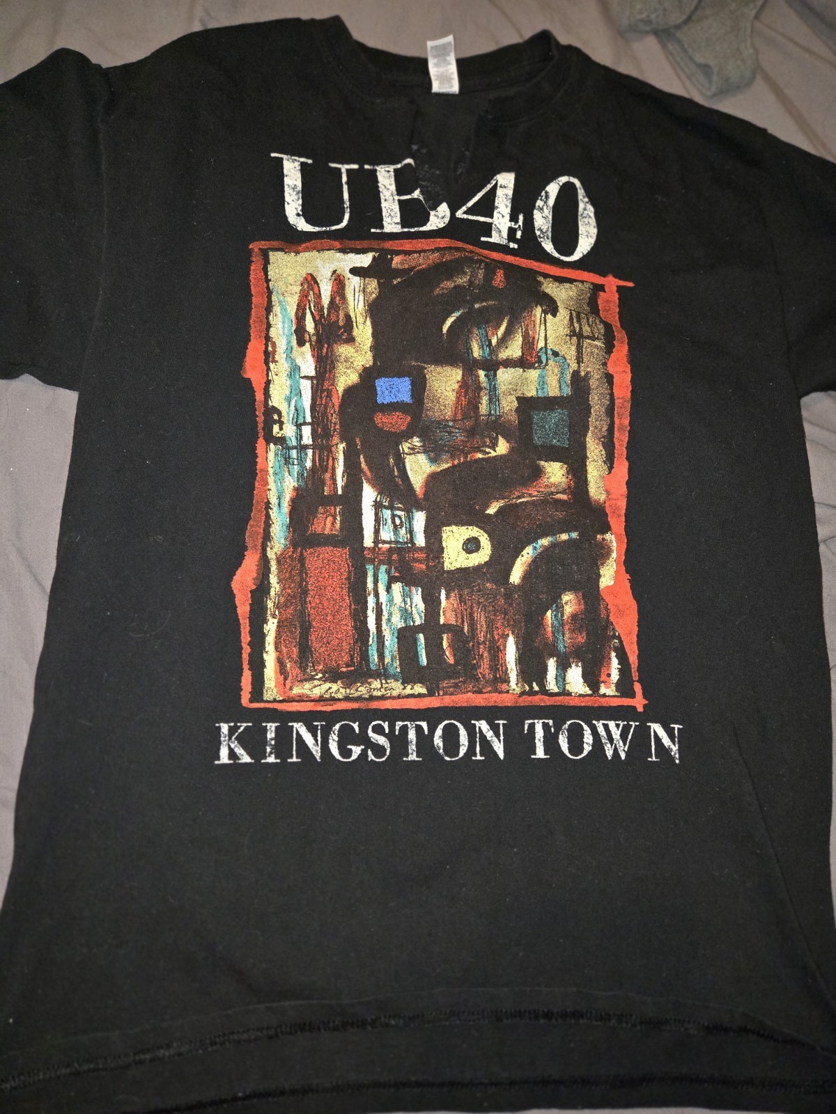 UB40 Kingston Town Men's Black Double-Sided Graphic T-Shirt Size L gallery