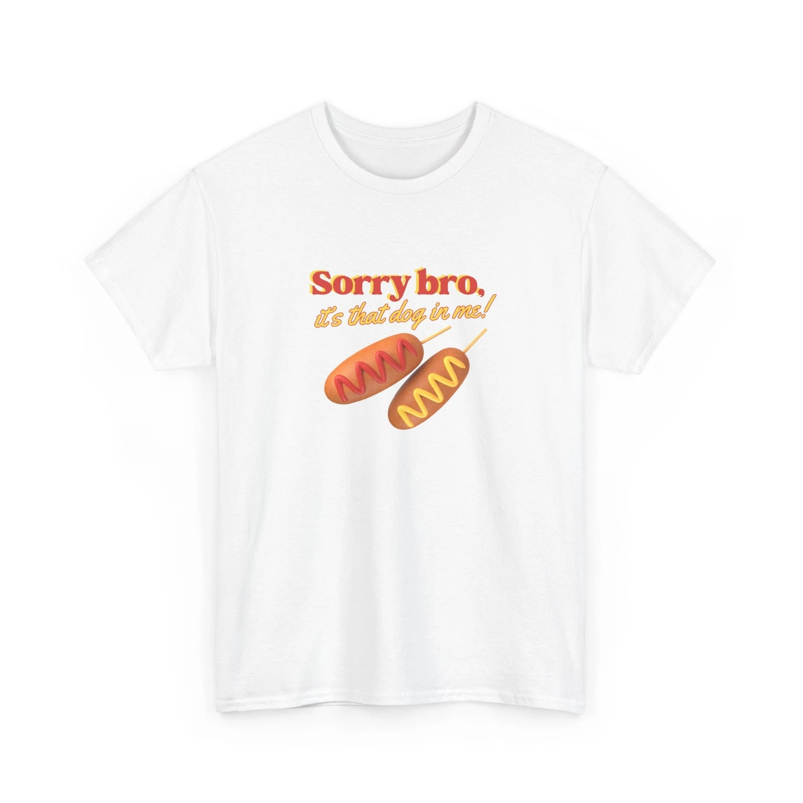 Funny Hotdog Gladiator Meme Tee Weird Corn Dog Lovers White T-shirt gallery