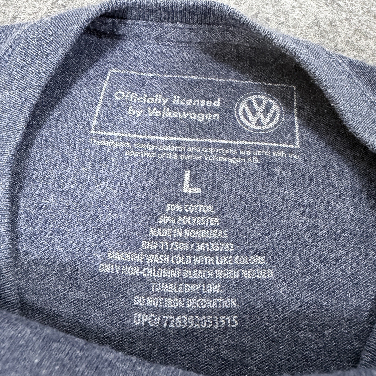 Volkswagen Vintage Official Logo Short Sleeve T-Shirt Fits Men's Size Large Gray gallery