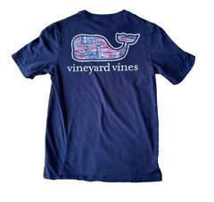 Vineyard Vines Boys “Lighthouse” Whale Short Sleeve T-Shirt Size S Blue