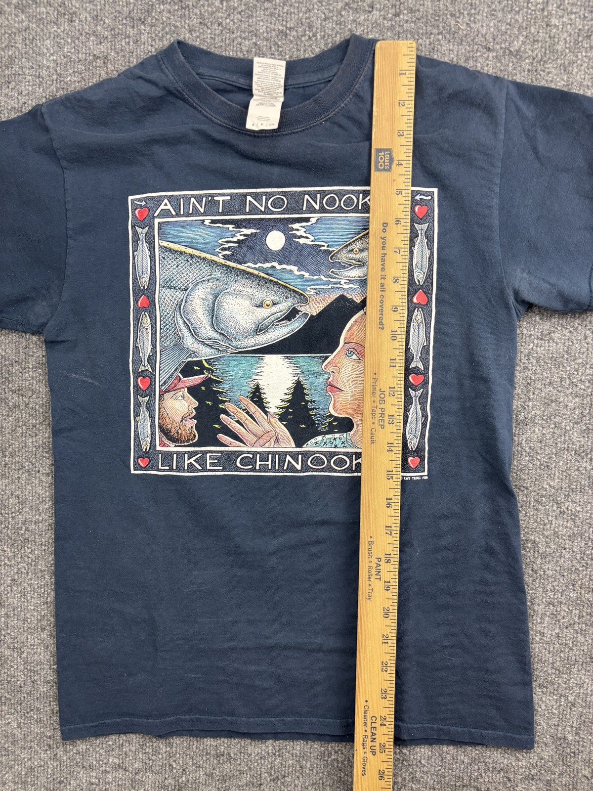 VNTG Ray Troll Gildan Shirt Mens S Ain't No Nookie Chinookie Graphic Tee 1988 gallery