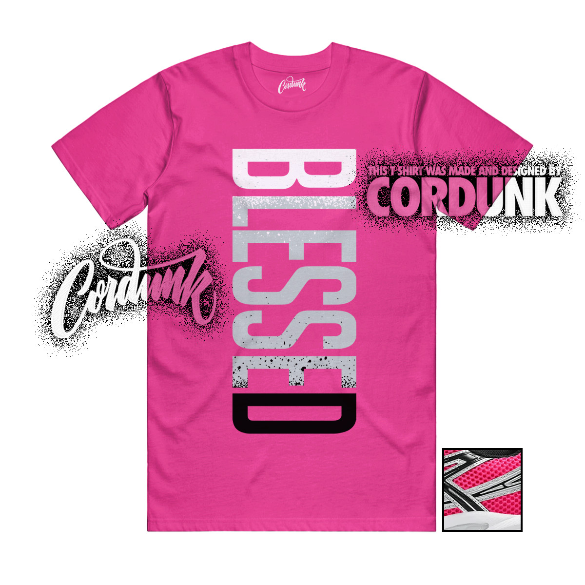 Gel-1130 Neon Pack Pink Metallic Silver T Shirt Match VERTBLS gallery