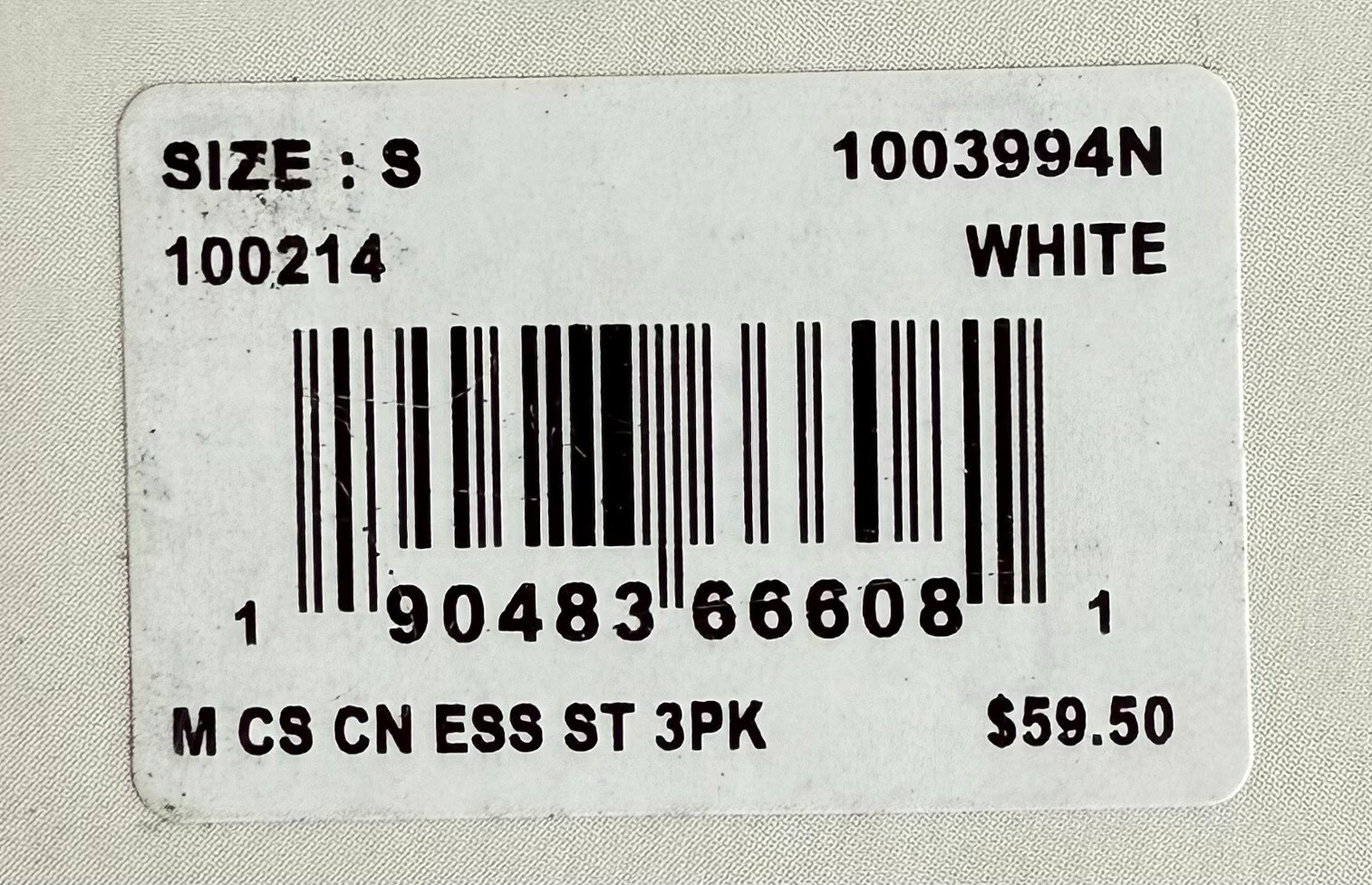 Tommy John 1003994N Crew Neck 3 Pk Cool Cotton Stretch White Shirt (New in Box) gallery