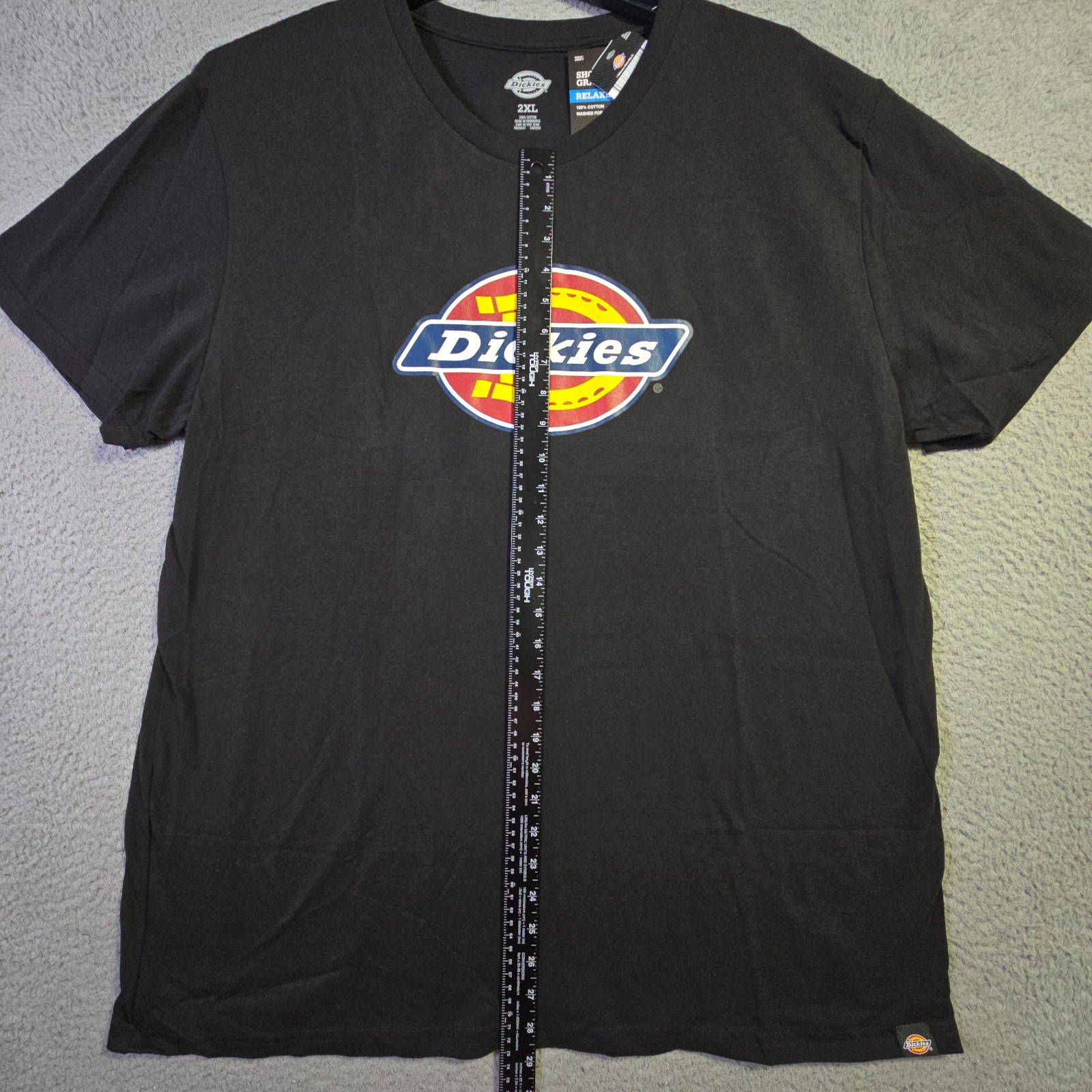 Dickies Shirt Mens 2XL XXL Black Regular Fit Classic Casual Logo Work Wear NWT gallery