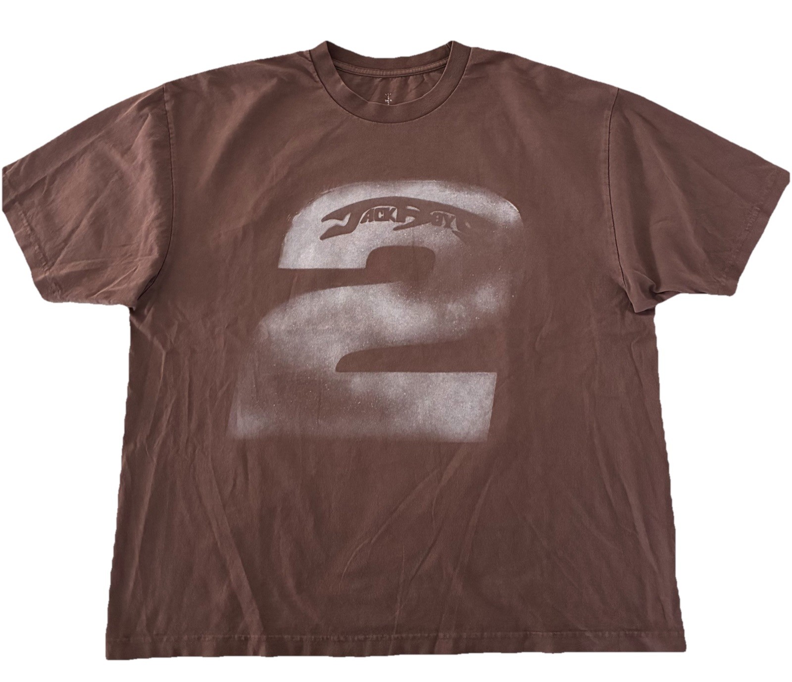 Travis Scott T Shirt XL Brown JackBoys 2 A2 Tee NEW *hole