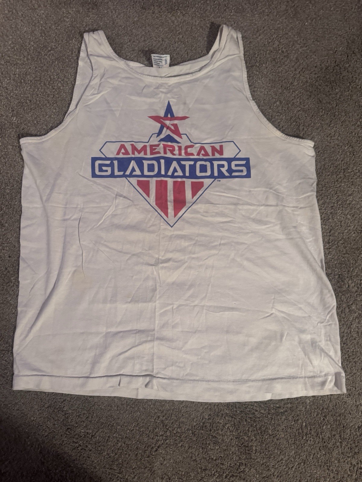 Vintage 90s American Gladiators Tank Top TeeJays XL USA Graphic Shirt Softee gallery