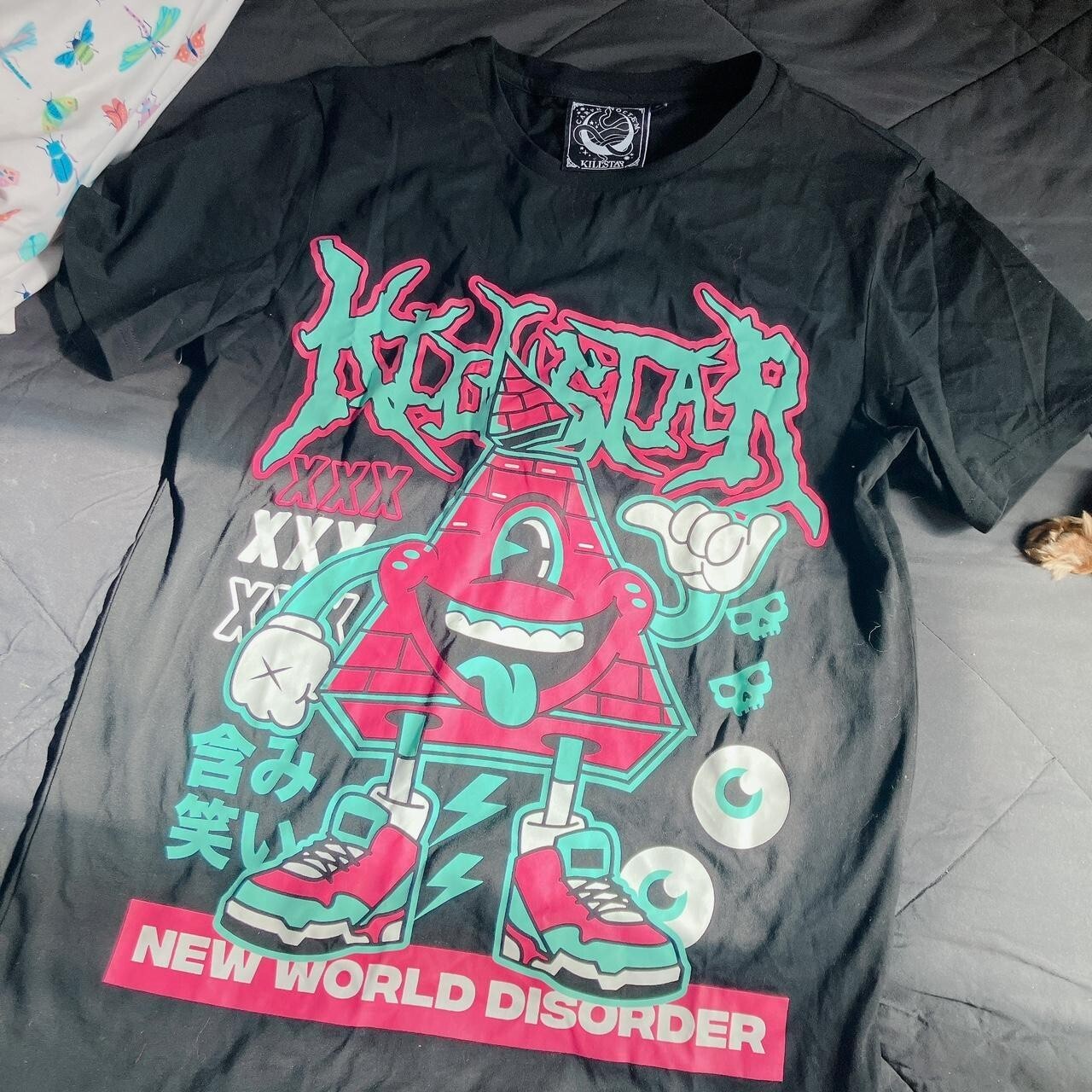 KILLSTAR unisex shirt MENS MEDIUM Triangle New World Order - Like New Condition gallery