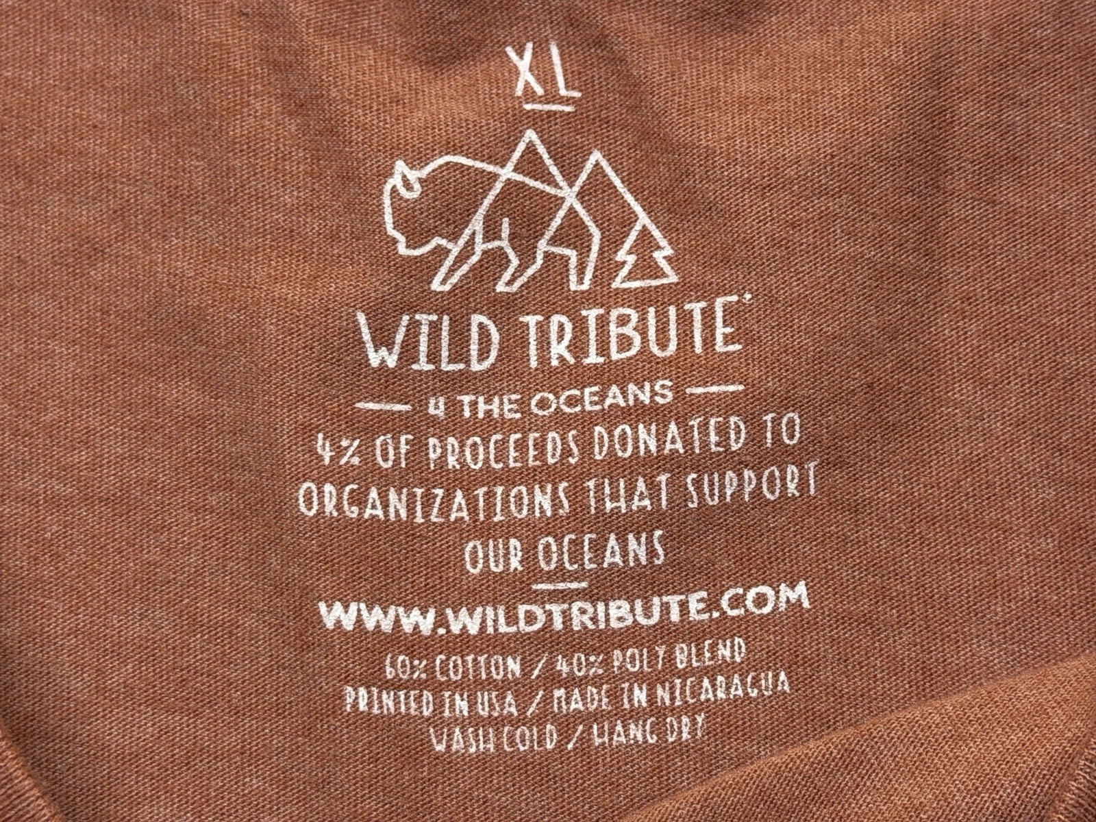 Oceanside, California Men's Burnt Orange T-Shirt - Wild Tribute - XL gallery