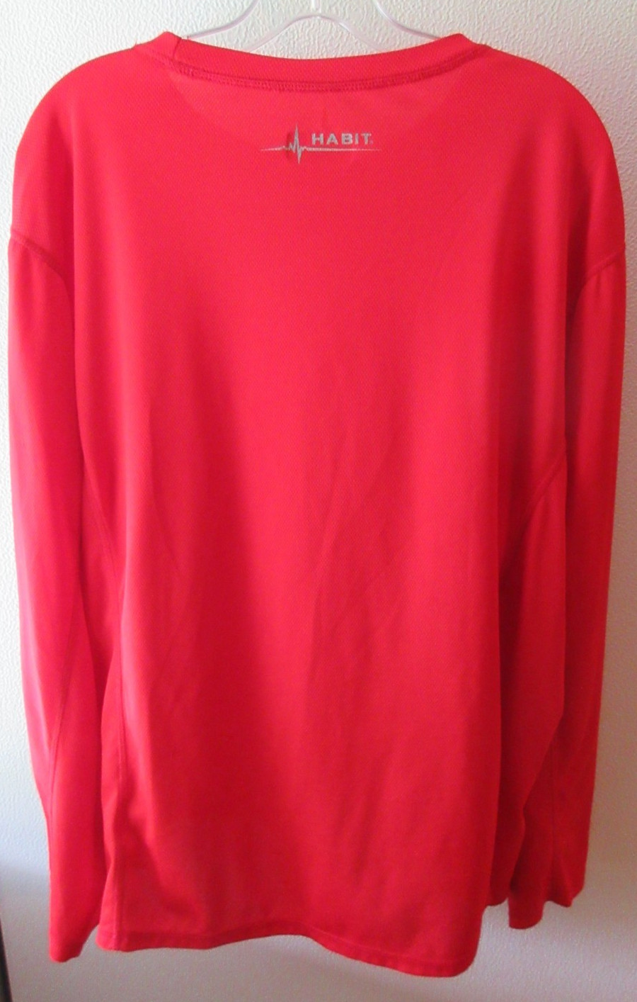 Mens HABIT Red Goji Berry 2XL Crew Neck Long Sleeve T Shirt Pullover Activewear gallery