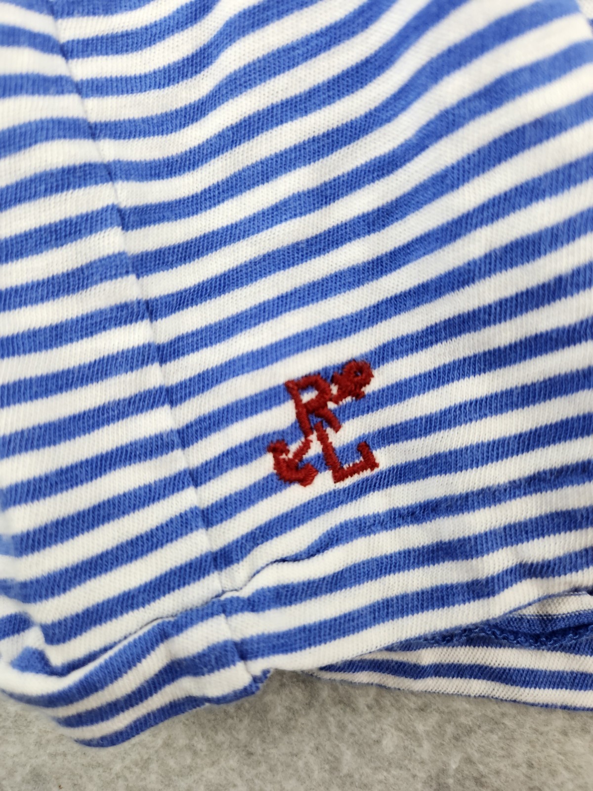 Polo Ralph Lauren Shirt Mens XL Periwinkle Blue Stripes Classic Ringer Tee gallery