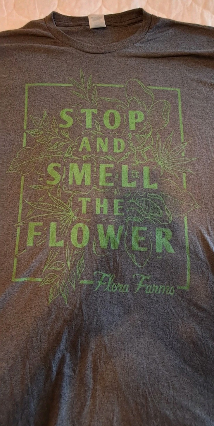 NEW Flora Farms "Stop and Smell the Flower" 420 Limited Edition T-Shirt 2XL gallery