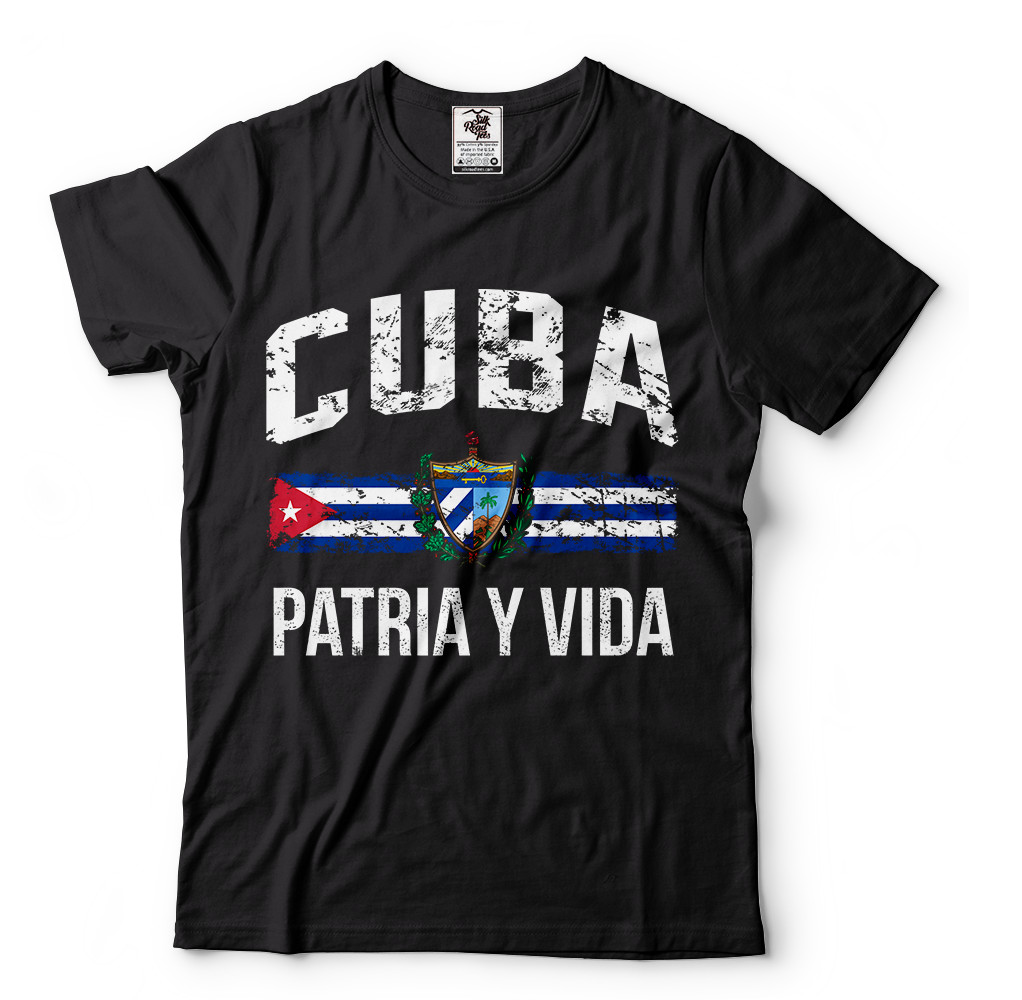 Cuba Shirts, Patria Y Vida, Free Cuba, Patriotic Cuban shirts, Cuba Flag Shirts gallery