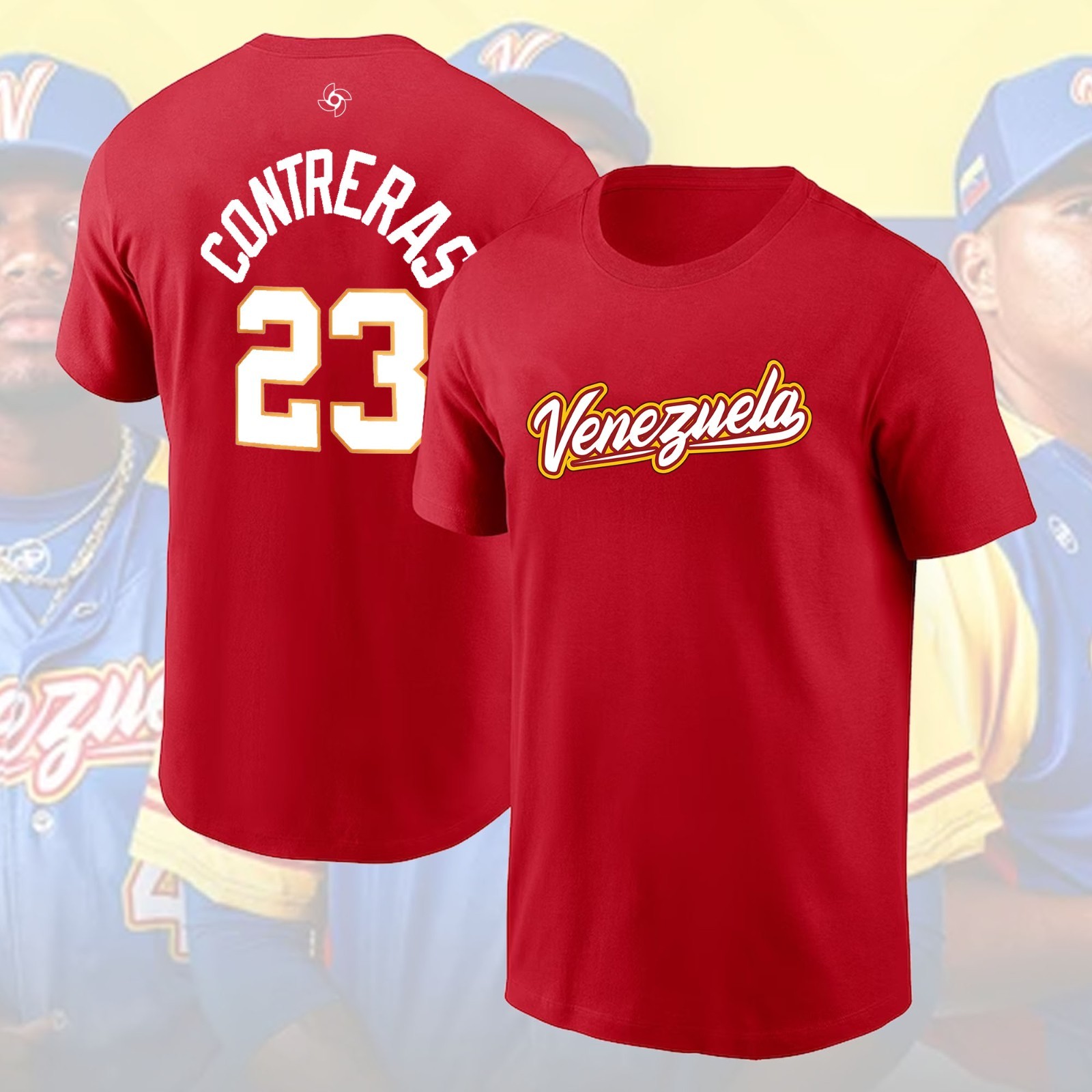 SALE! William Contreras #23 Venezuela 2026 World Baseball Classic Name & Number gallery