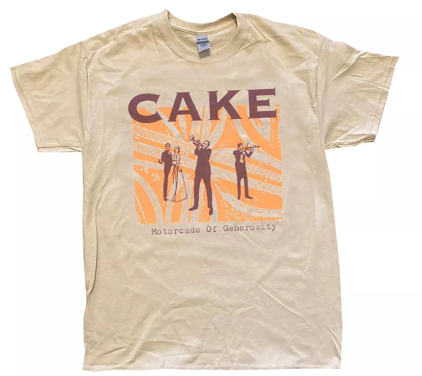 Cake Band Motorcade of Generosity Album Sand Color T Shirt Full Size S-5XL gallery