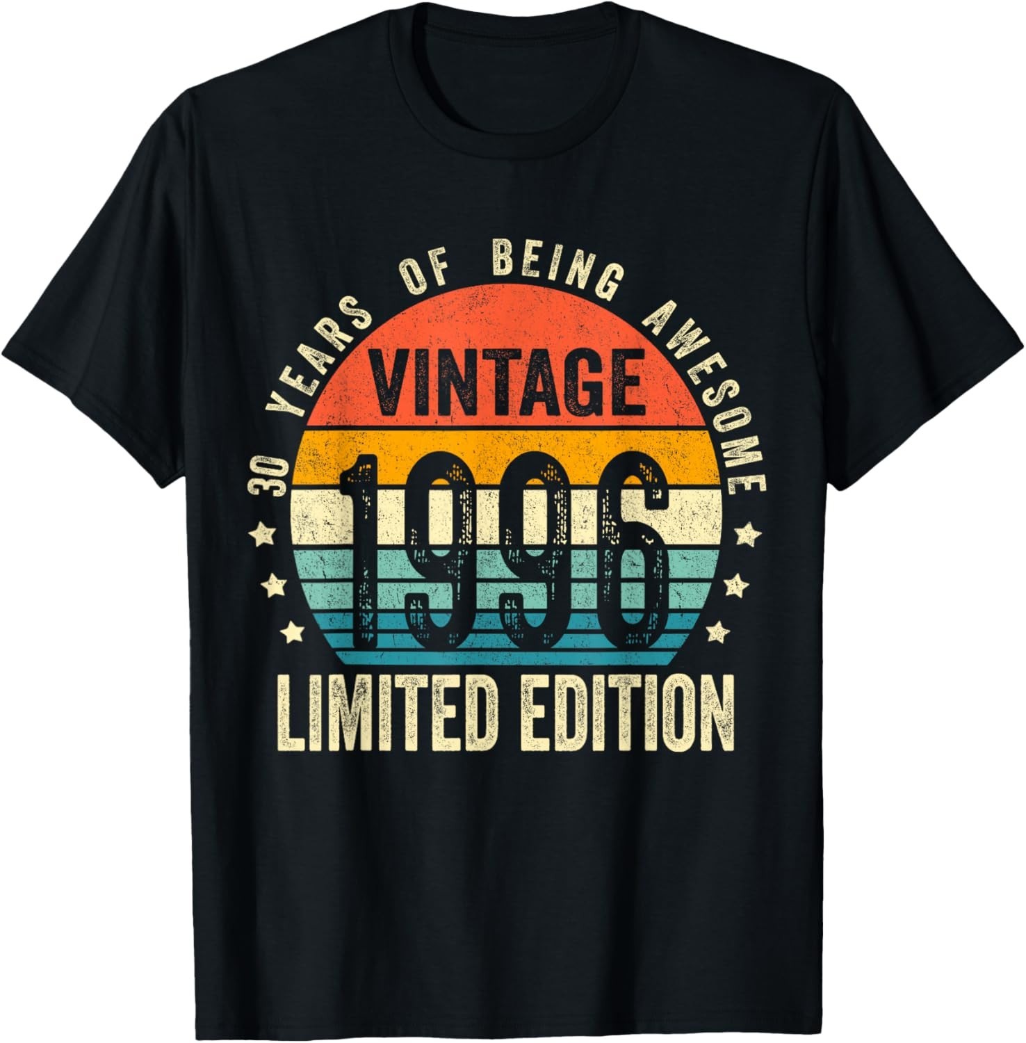 Vintage 1996 30th Birthday Gift Men Women 30 Years Old T-Shirt unisex T-Shirt gallery