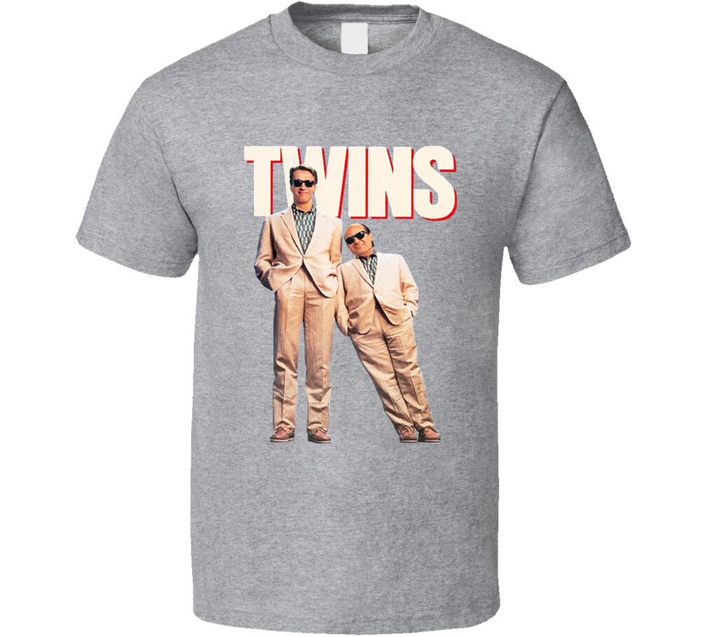 Twins 80’s Retro Comedy Schwarzenegger Devito Movie T Shirt