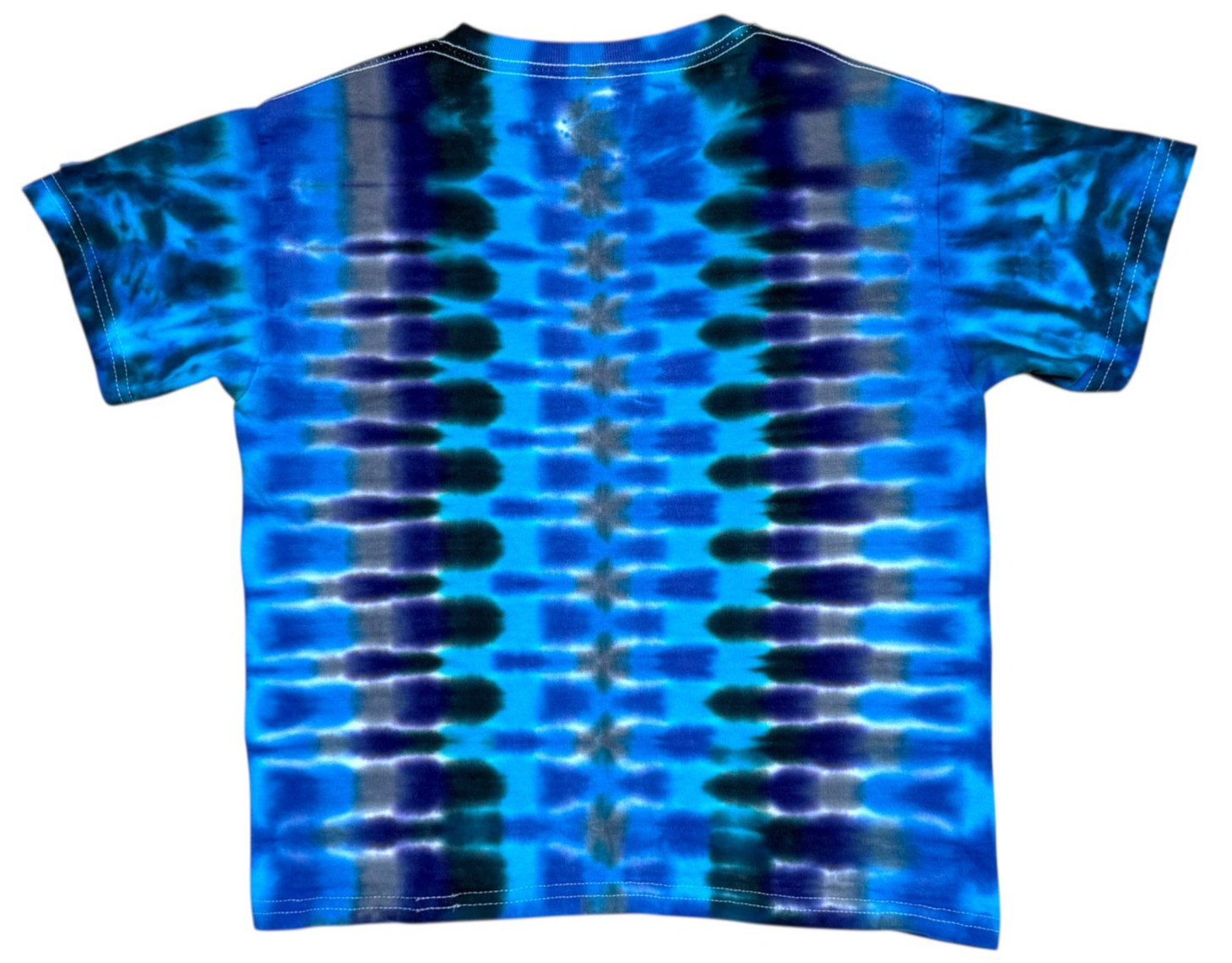 Tie Dye Shirt | Blue DNA Honeycomb | Handmade | Unisex | Tall | Women's gallery