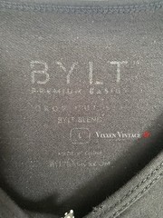 BYLT PREMIUM BASICS ‘DROP-CUT LUX SLIM FIT T-SHIRT’ IN BLACK MSRP $40