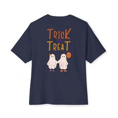 Comfortable Oversized Men’s Tee | Round Neck, Festive Back Printed Halloween