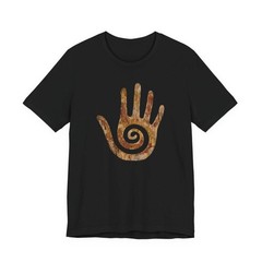 Hopi Healing Hand T-Shirt | Native American Stone Spiral Symbol Tee Shirt