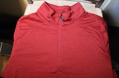 32 Degrees Heat Men’s Size Medium Qtr Zip Long Sleeve Shirt, Red, New w/o Tags