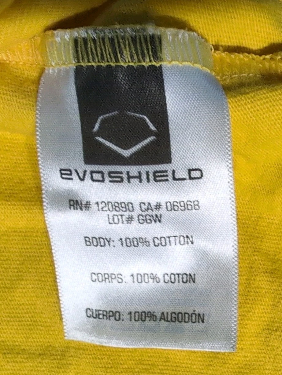 EvoShield Savannah Bananas TShirt 2XL Mens Yellow #1 Baseball Short Sleeve gallery