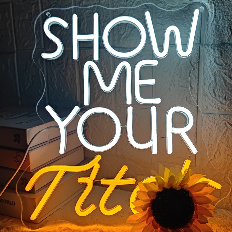 Show Me Your Titos Neon Sign merchandise Led Sign Bar Beer Neon Sign for Man
