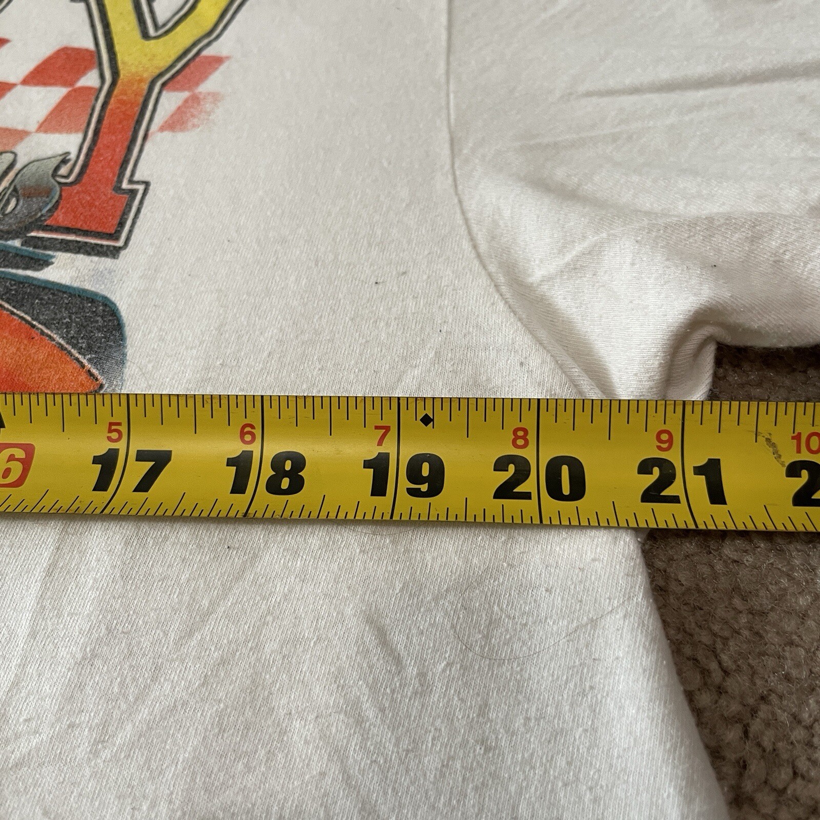 Chevy Corvette T-Shirt Mens Large White Muscle Car Hot Rod Art Chevrolet Dad gallery