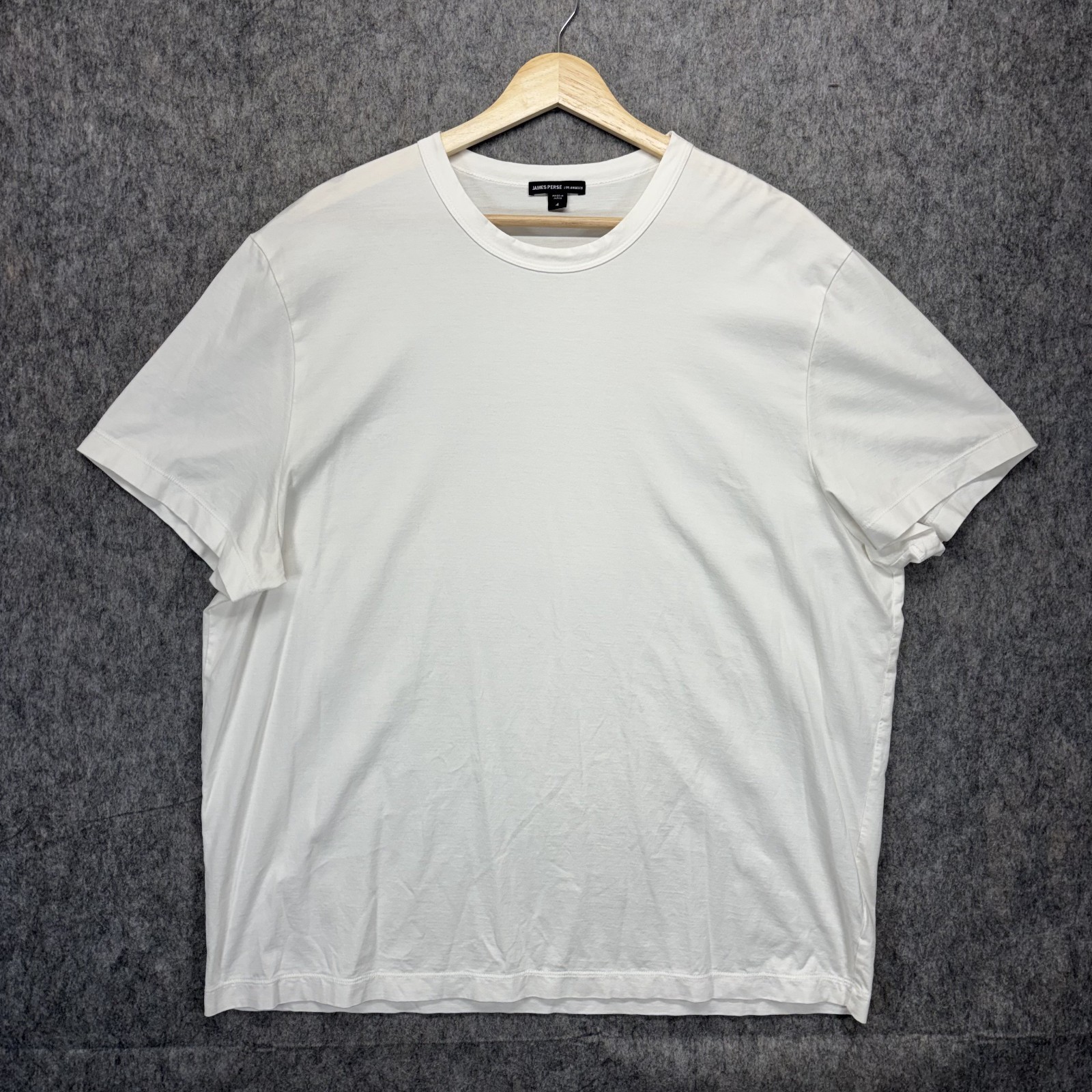 James Perse Lotus Jersey Double Ply Crew T-Shirt Men 4 XL Short Sleeve MDPL3820 gallery