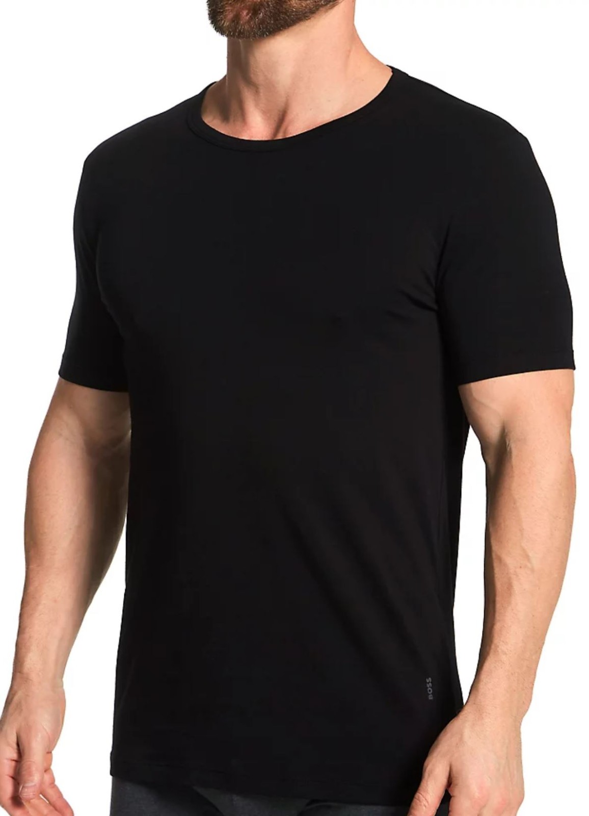 Hugo Boss T-shirt Mens Slim Fit Stretch Black or White 100% Genuine New No Tags
