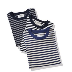 Retro Men Classic Breton Striped Long Sleeve Shirt Causal Cotton Sailor T-Shirts