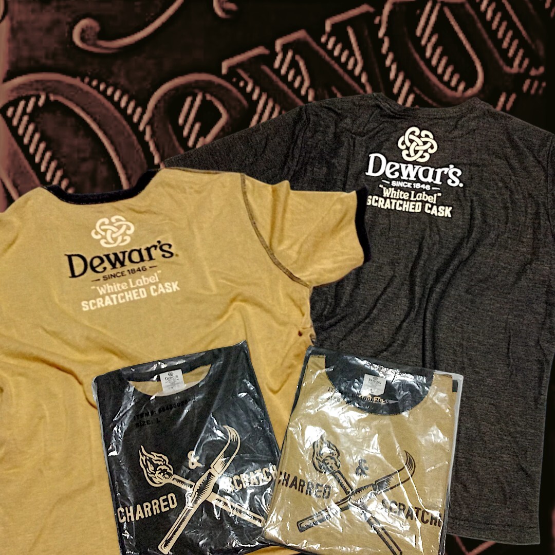 Dewar's High-End Gold & Black SS Reversible Crew Neck Luxury Knit Shirt M-L-XL gallery