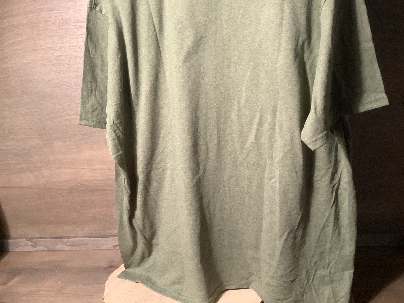 Hanes Mens ECOSMART T-Shirt POLY Cotton GREEN T Shirt Plain Tee Top 3X NEW gallery