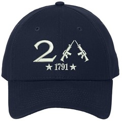Only 2A The 2nd Amendment New Era Embroidered One Size Fits All Baseball Hats