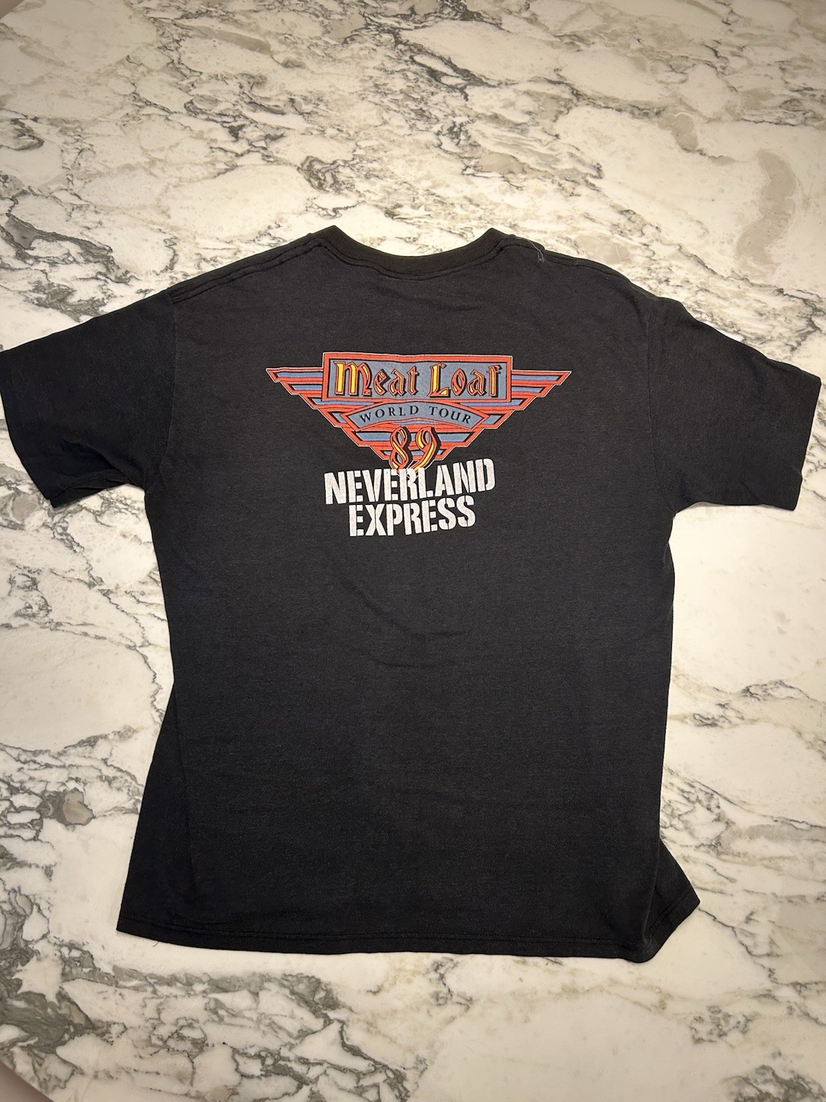 Vintage Meat Loaf Neverland Express World Tour 1989 shirt S/M gallery