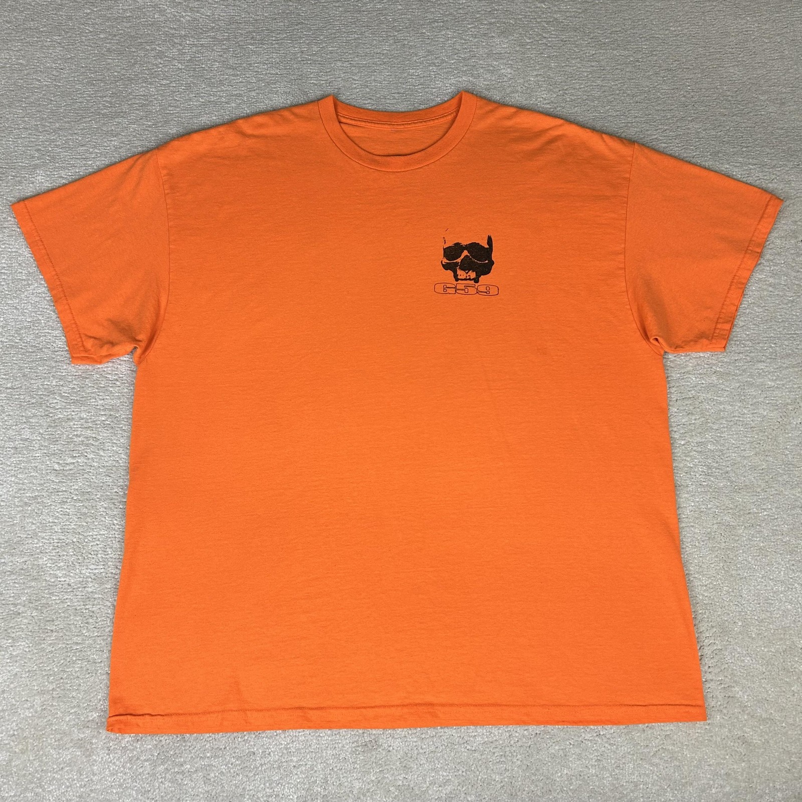 G59 Records Shirt Mens 2XL Orange Skull Hip Hop Punk Rap Tee Suicideboys Merch gallery