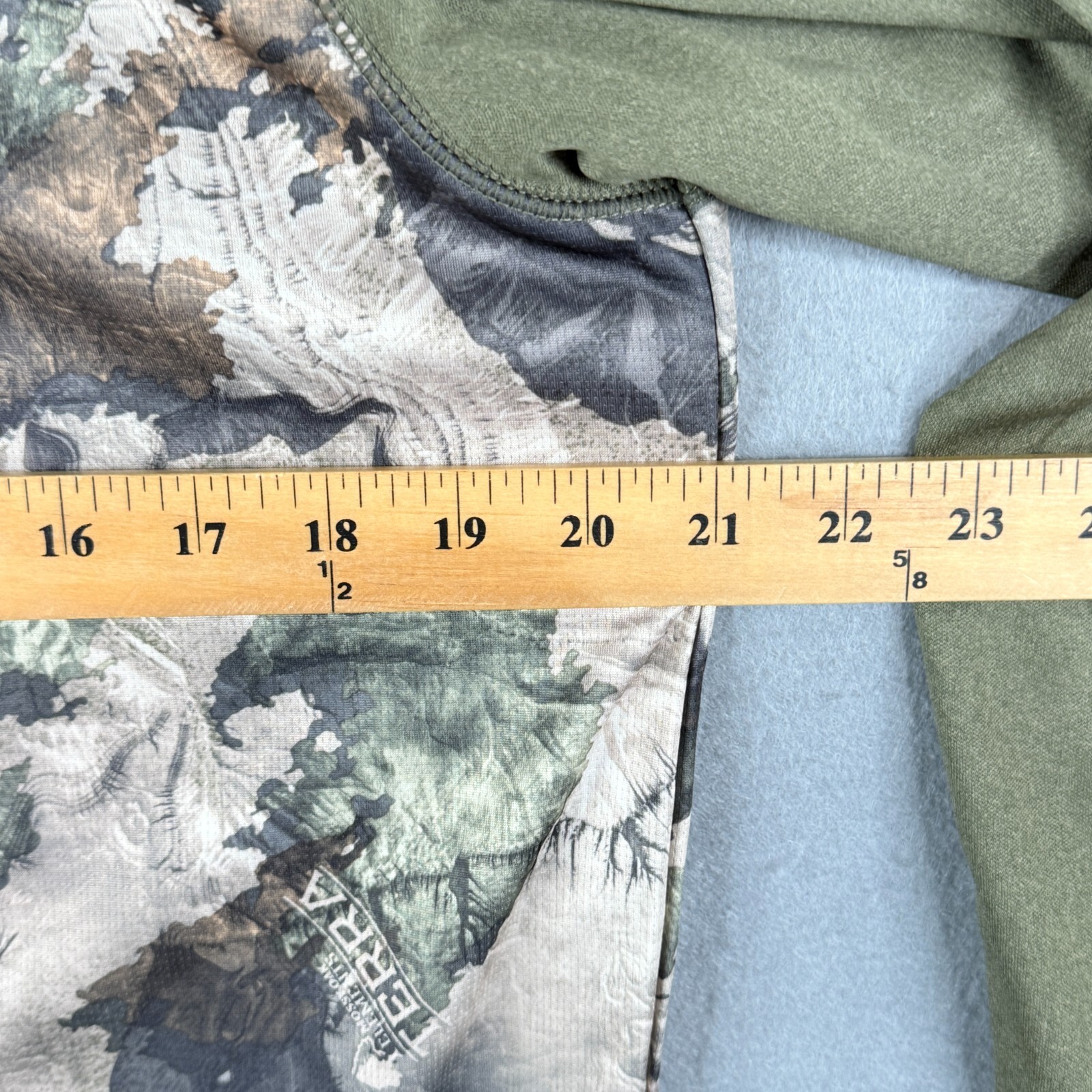 Habit Shirt Mens Medium Camouflage Scent Factor Mossy Oak 1/4 Zip Pullover gallery