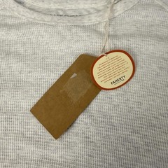 Faherty Shirt Mens 2XL White Cloud Cotton Thermal Waffle Knit Long Sleeve Tee