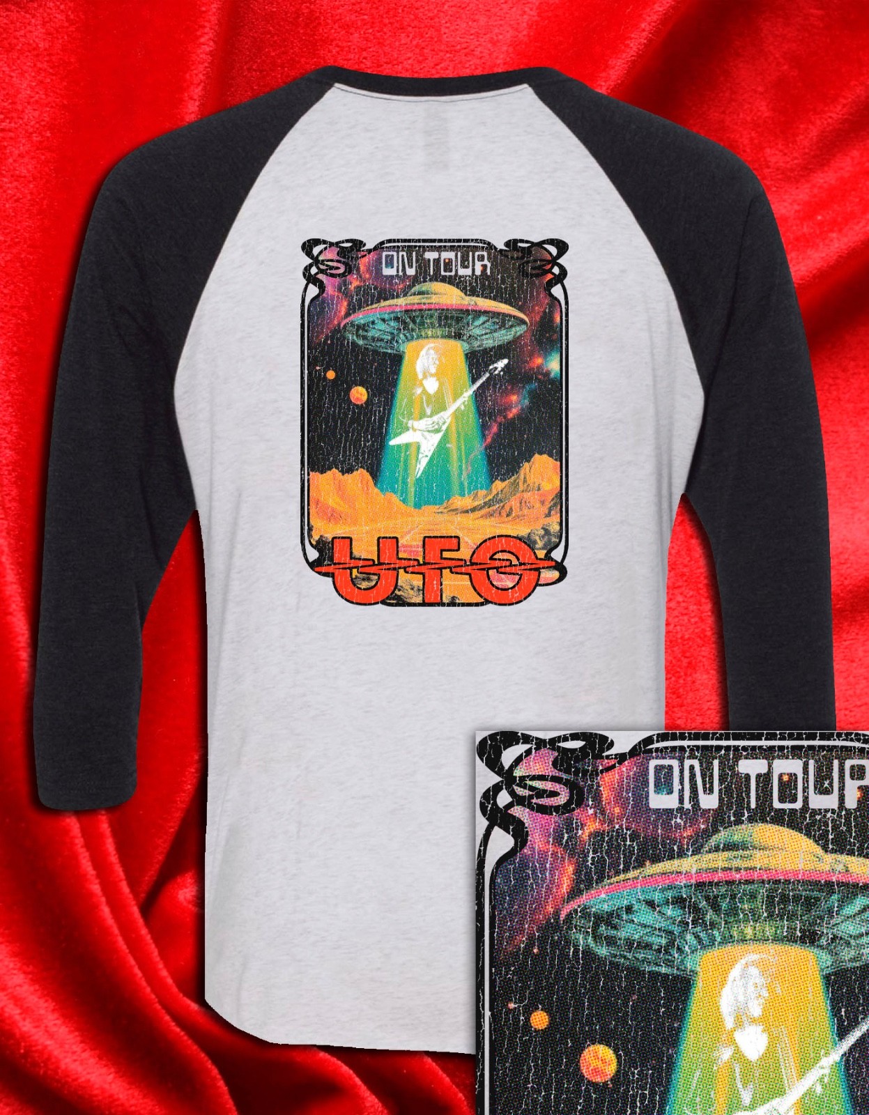 UFO 1977 Vintage Tour Concert Jersey Inspired Music Style Tee | S–XXL gallery