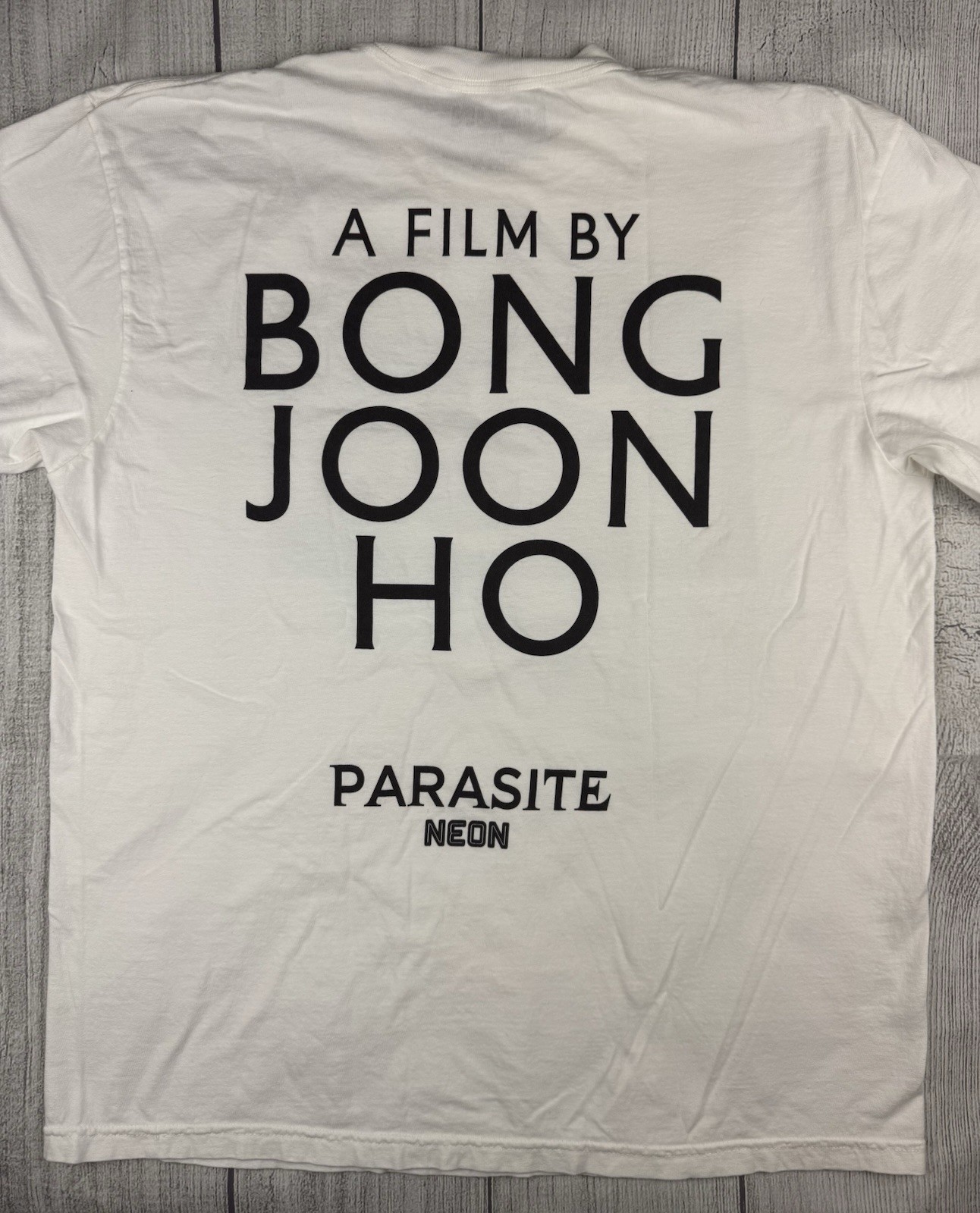 VGC! Official PARASITE Movie T-Shirt Neon Films Bong Joon Ho Sz XL gallery
