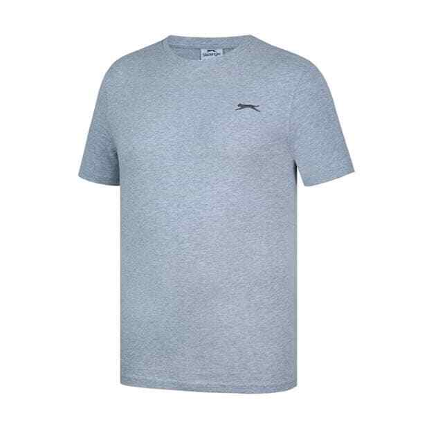 Mens Slazenger 100% Cotton Plain Crew Neck T Shirt XS S M L XL XXL 3XL 4XL BNWT gallery