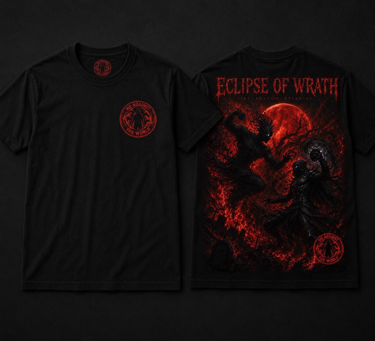 Eclipse of Wrath" Graphic T-Shirt gallery