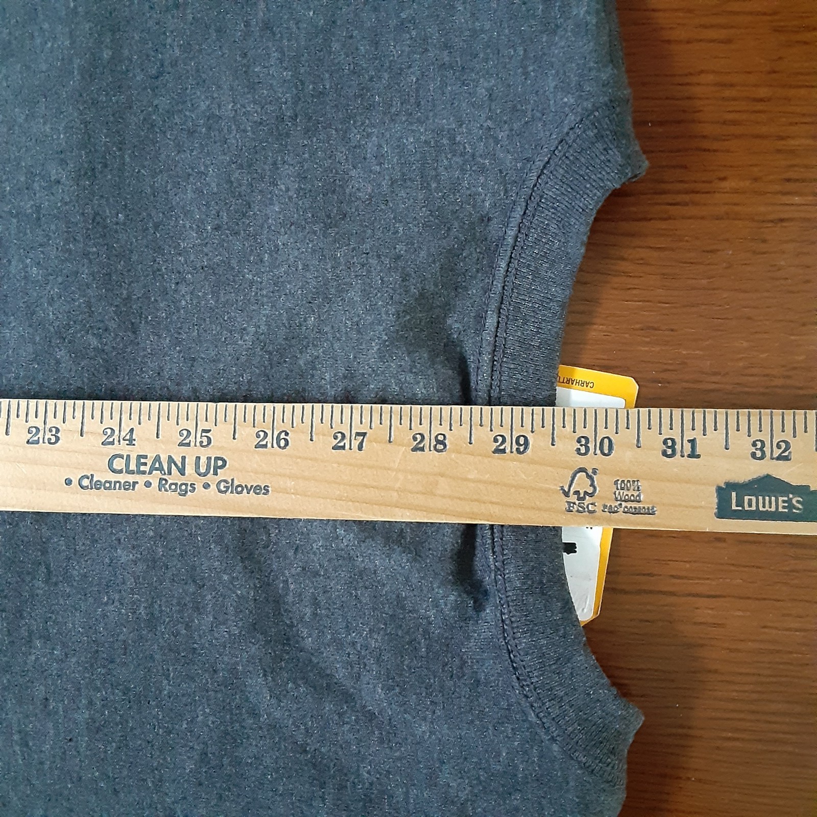 Carhartt Mens Grey Medium Loose Fit Long Sleeve Heavyweight Pocket T-Shirt New gallery