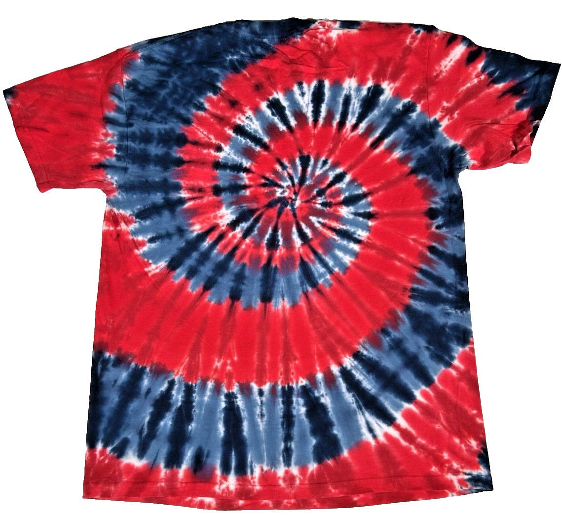 Grateful Dead Spiral Bears Multi Color Tie-Dye T-Shirt Size Large New gallery