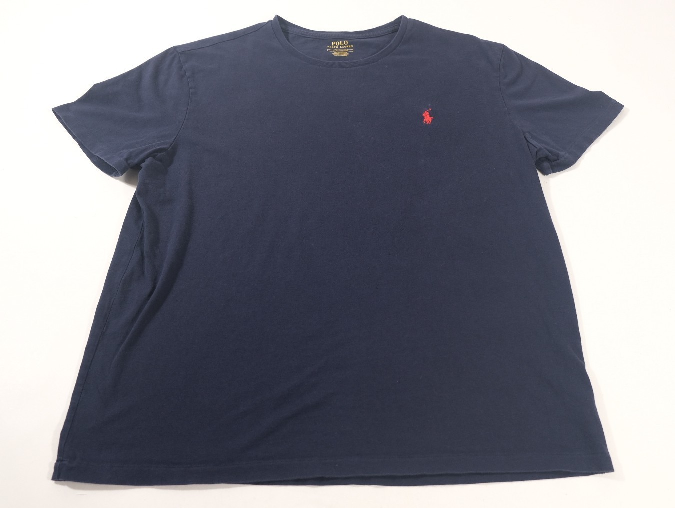 Polo Ralph Lauren T-Shirt Mens L Navy Blue Pony Logo Classic Fit Short Sleeve gallery
